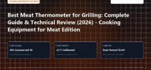 Technical benchmark and review guide for Best Meat Thermometer for Grilling: Complete Guide & Technical Review (2026) - Cooking Equipment for Meat Edition