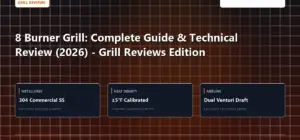 Technical benchmark and review guide for 8 Burner Grill: Complete Guide & Technical Review (2026) - Grill Reviews Edition
