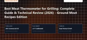 Technical benchmark and review guide for Best Meat Thermometer for Grilling: Complete Guide & Technical Review (2026) - Ground Meat Recipes Edition