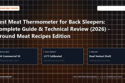 Technical benchmark and review guide for Best Meat Thermometer for Back Sleepers: Complete Guide & Technical Review (2026) - Ground Meat Recipes Edition