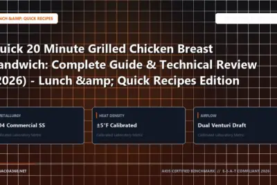 Technical benchmark and review guide for Quick 20 Minute Grilled Chicken Breast Sandwich: Complete Guide & Technical Review (2026) - Lunch & Quick Recipes Edition