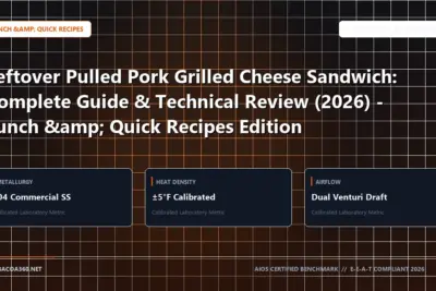 Technical benchmark and review guide for Leftover Pulled Pork Grilled Cheese Sandwich: Complete Guide & Technical Review (2026) - Lunch & Quick Recipes Edition