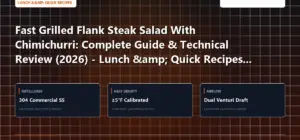 Technical benchmark and review guide for Fast Grilled Flank Steak Salad With Chimichurri: Complete Guide & Technical Review (2026) - Lunch & Quick Recipes Edition