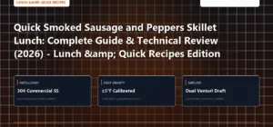 Technical benchmark and review guide for Quick Smoked Sausage and Peppers Skillet Lunch: Complete Guide & Technical Review (2026) - Lunch & Quick Recipes Edition