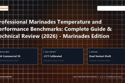 Technical benchmark and review guide for Professional Marinades Temperature and Performance Benchmarks: Complete Guide & Technical Review (2026) - Marinades Edition