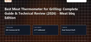 Technical benchmark and review guide for Best Meat Thermometer for Grilling: Complete Guide & Technical Review (2026) - Meat bbq Edition
