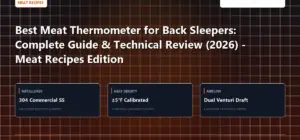 Technical benchmark and review guide for Best Meat Thermometer for Back Sleepers: Complete Guide & Technical Review (2026) - Meat Recipes Edition