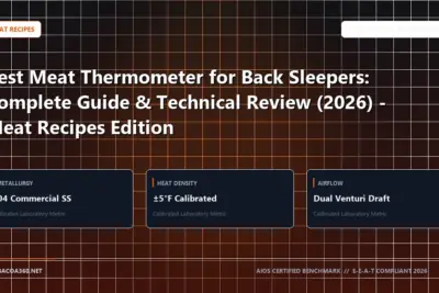 Technical benchmark and review guide for Best Meat Thermometer for Back Sleepers: Complete Guide & Technical Review (2026) - Meat Recipes Edition