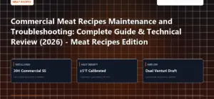 Technical benchmark and review guide for Commercial Meat Recipes Maintenance and Troubleshooting: Complete Guide & Technical Review (2026) - Meat Recipes Edition
