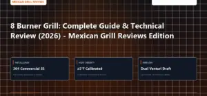 Technical benchmark and review guide for 8 Burner Grill: Complete Guide & Technical Review (2026) - Mexican Grill Reviews Edition