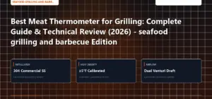 Technical benchmark and review guide for Best Meat Thermometer for Grilling: Complete Guide & Technical Review (2026) - seafood grilling and barbecue Edition