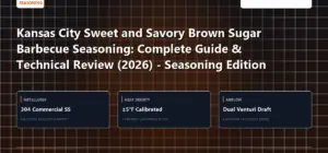Technical benchmark and review guide for Kansas City Sweet and Savory Brown Sugar Barbecue Seasoning: Complete Guide & Technical Review (2026) - Seasoning Edition