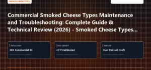 Technical benchmark and review guide for Commercial Smoked Cheese Types Maintenance and Troubleshooting: Complete Guide & Technical Review (2026) - Smoked Cheese Types Edition