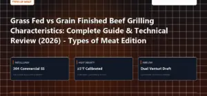Technical benchmark and review guide for Grass Fed vs Grain Finished Beef Grilling Characteristics: Complete Guide & Technical Review (2026) - Types of Meat Edition