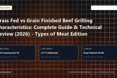 Technical benchmark and review guide for Grass Fed vs Grain Finished Beef Grilling Characteristics: Complete Guide & Technical Review (2026) - Types of Meat Edition