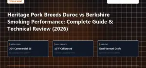Technical benchmark and review guide for Heritage Pork Breeds Duroc vs Berkshire Smoking Performance: Complete Guide & Technical Review (2026)