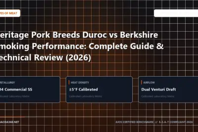 Technical benchmark and review guide for Heritage Pork Breeds Duroc vs Berkshire Smoking Performance: Complete Guide & Technical Review (2026)